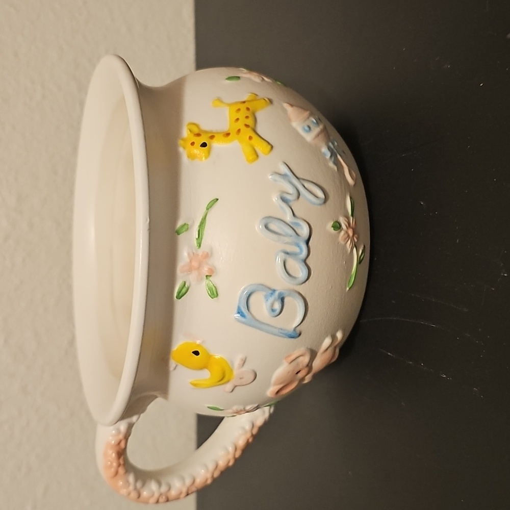 Vintage Napcoware Import Japan Baby Themed Ceramic Planter